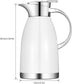 Thermal Coffee Carafe (64 Oz), 18/8 Stainless Steel Insulated Coffee Carafe - Elegant design, Double Walled Vacuum Flask for Tea, Water and Coffee