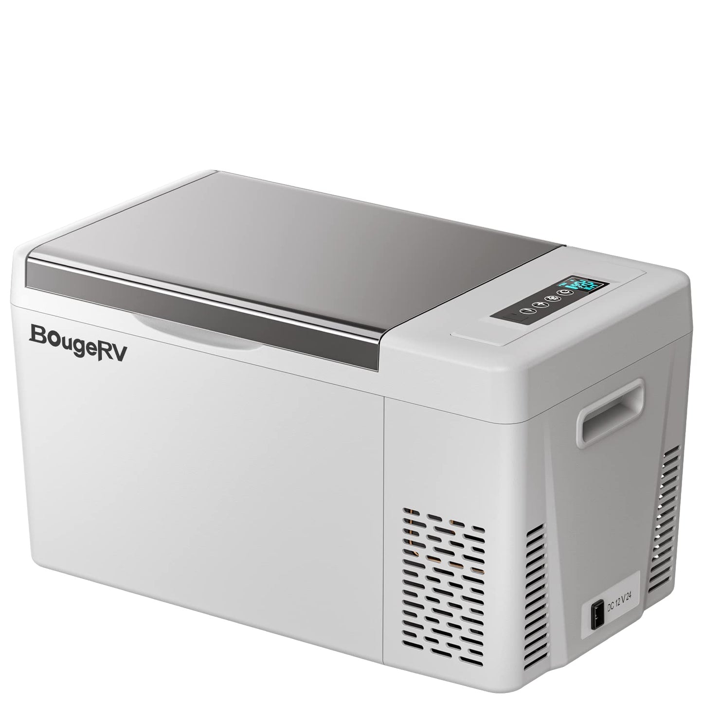 BougeRV 12 Volt Refrigerator 12V Car Fridge 23 Quart Portable Freezer Compressor Cooler 12/24V DC 110~240 Volt AC for Truck Van RV Camper SUV Travel Camping Road Trips Tailgating -7℉~50℉